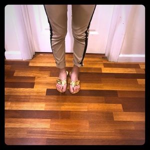 Giuseppe zanotti slipper, gold wing, 36, Italy, worn once